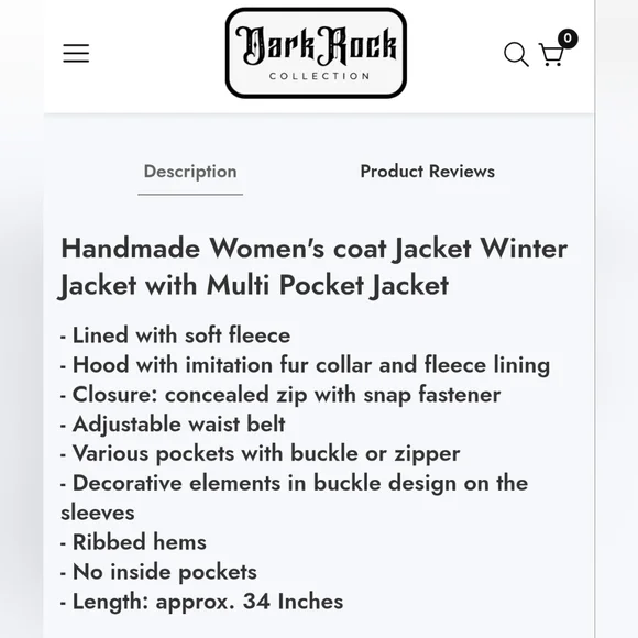 DarkRock Womens Hooded Jacket - Picture 3 of 10